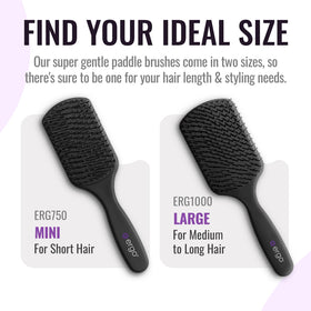 ergo brush in hand demonstrating soft-touch grip for comfortable control