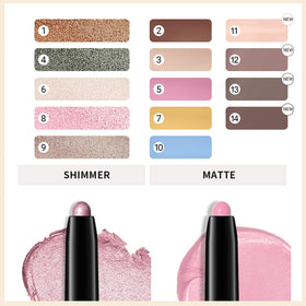 Erinde dramatic evening eye look showing buildable shimmer and crease resistance