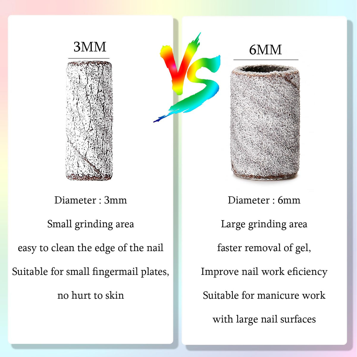 ERUIKA sanding band abrasive texture close-up, showing durable thicker grit for longevity
