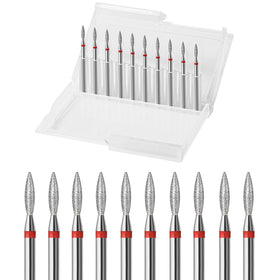 ERUIKA front packaging showing 10-piece diamond flame bit set and portability benefit