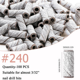 ERUIKA mandrel and small sanding bands close-up, demonstrating compatibility and precision