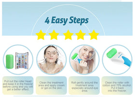 ESARORA on bathroom vanity with towel and serum for a calming skincare routine
