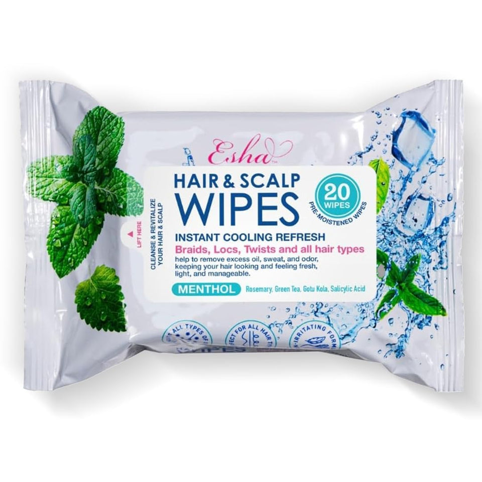 ESHA front packaging showing wipes pack and brand for convenient refresh