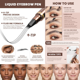 Espoce close-up of 4-tip nib showing precision for hair-like strokes