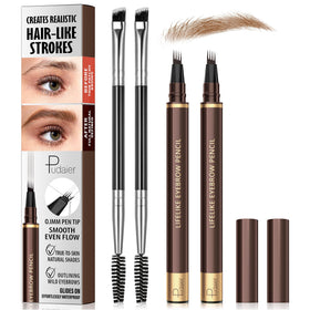 Espoce front packaging Natural Brown showing two pens and brushes for easy replacement