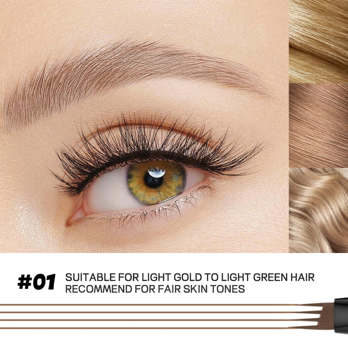 Espoce ink texture stroke on skin showing smooth watery flow for even coverage