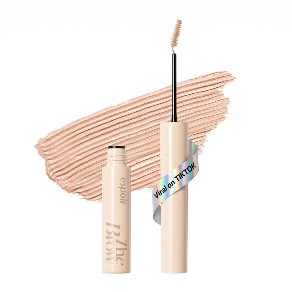 Espoir front packaging showing compact eyebrow mascara for tidy brows