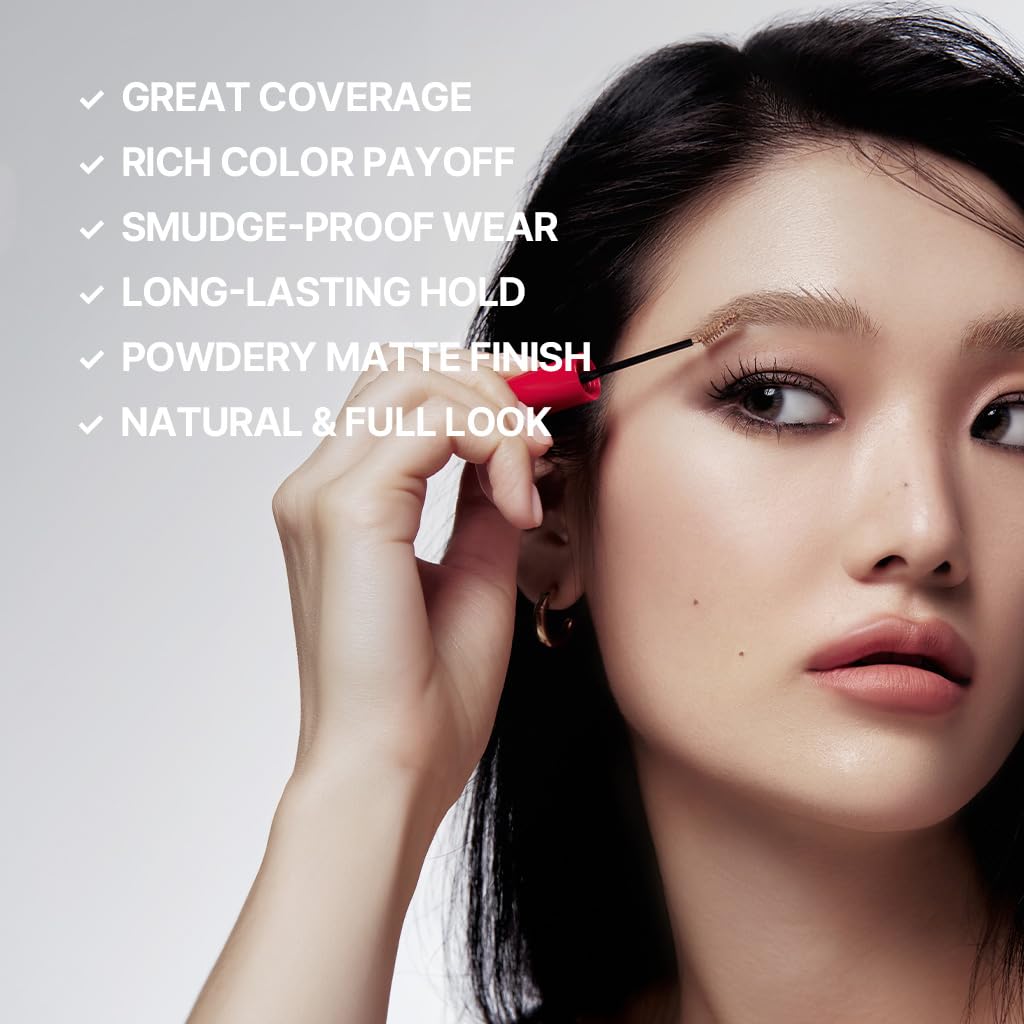 Espoir shade swatches comparing soft warm tones for light brows