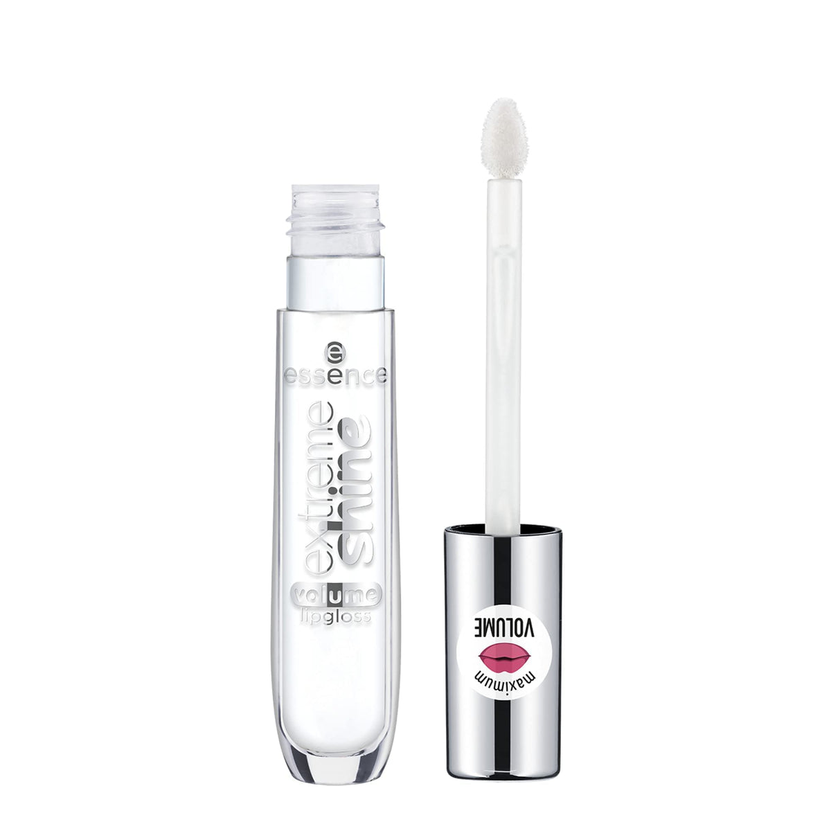 essence close-up of cap and applicator showing smooth wand for precise application