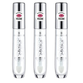essence crystal clear front packaging displaying gloss tubes and glossy finish