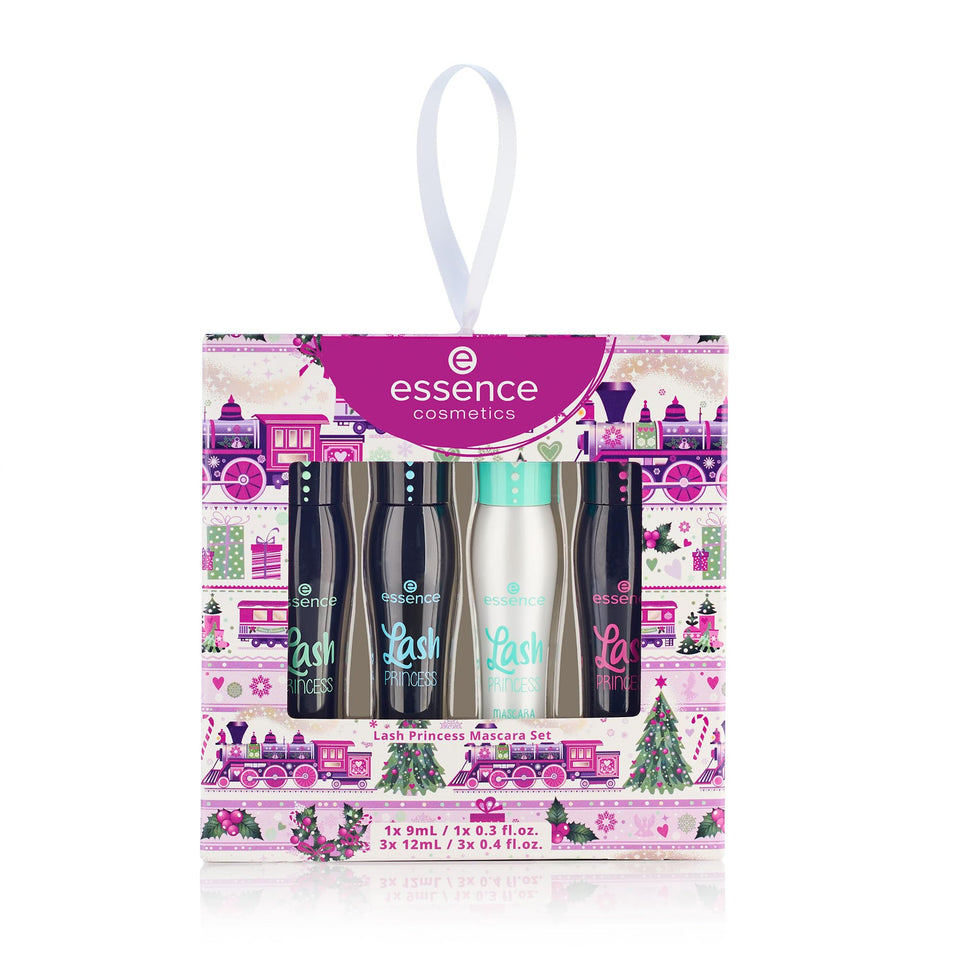 essence holiday box front showing festive packaging and gift appeal
