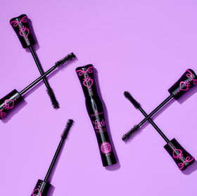 essence Lash Princess on bathroom vanity lifestyle scene suggesting everyday beauty routine