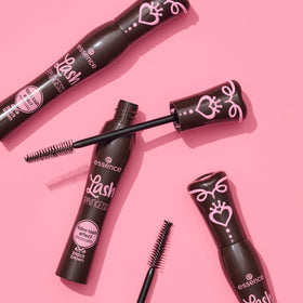 essence Lash Princess tube beside ruler to show size for travel convenience