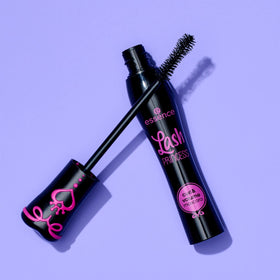 essence Lash Princess next to coin size comparison indicating compact travel-friendly design