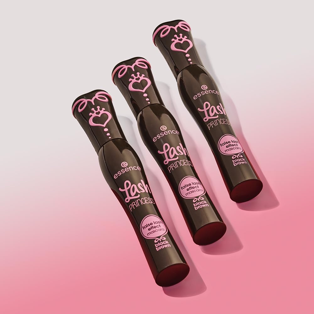 essence Lash Princess brown mascara stroke showing smooth, buildable texture