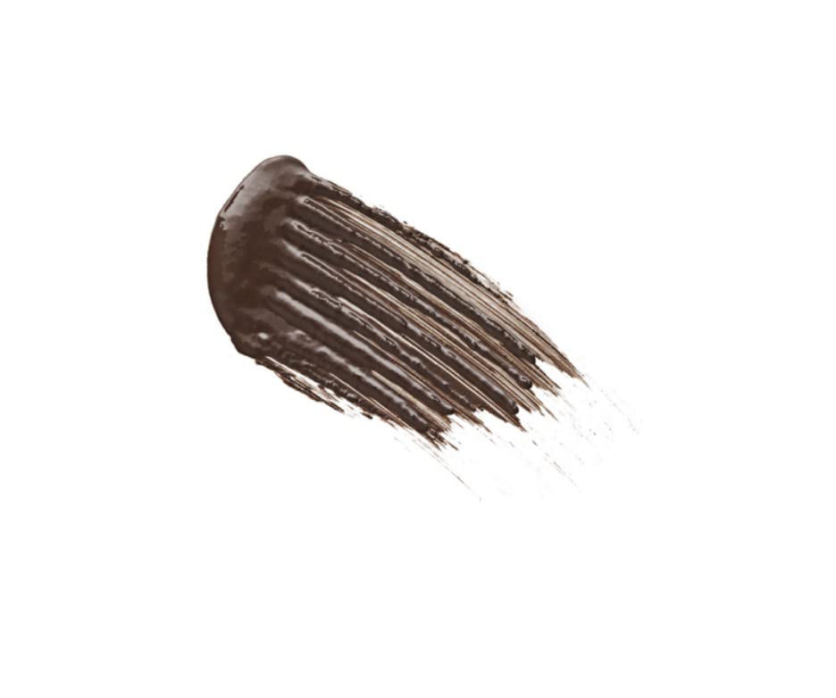 Essence Cosmetics gel texture close-up showing fibers for natural brow fullness