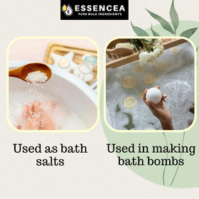 Close-up of Essencea alum fine powder texture for easy mixing