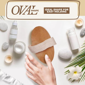 Essential Aura beside a hand showing scale for easy handling and portability