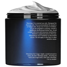 Essentially KateS cream applied to heel demonstrating smooth hydration