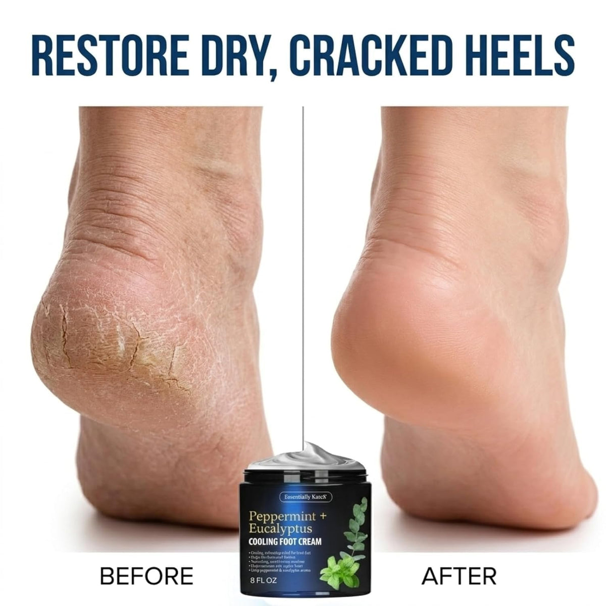 Essentially KateS used after exercise showing refreshed, cooled feet