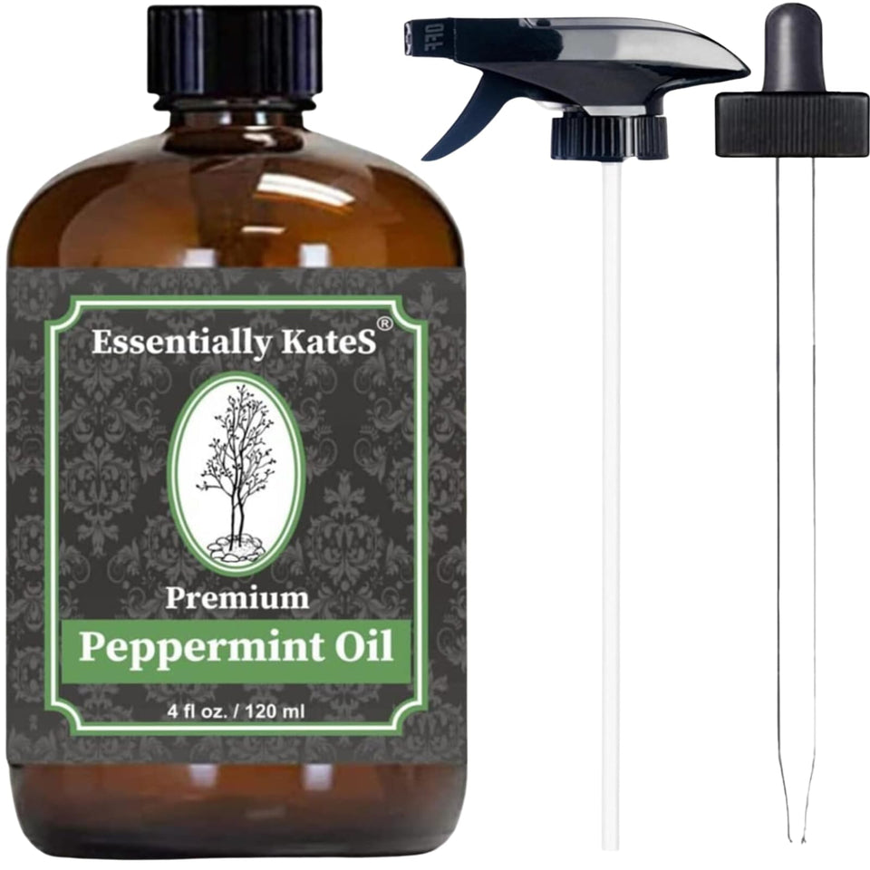 Essentially KateS front bottle view showing label and large glass container, clean storage benefit