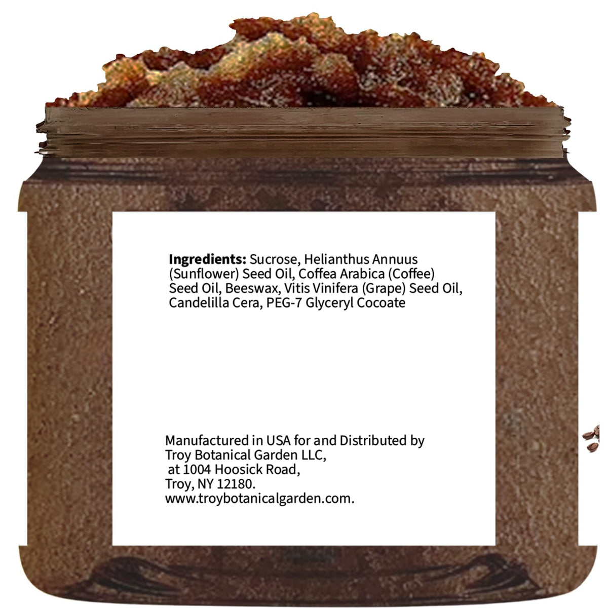 Essentially KateS close-up of brown sugar and Arabica texture for effective exfoliation
