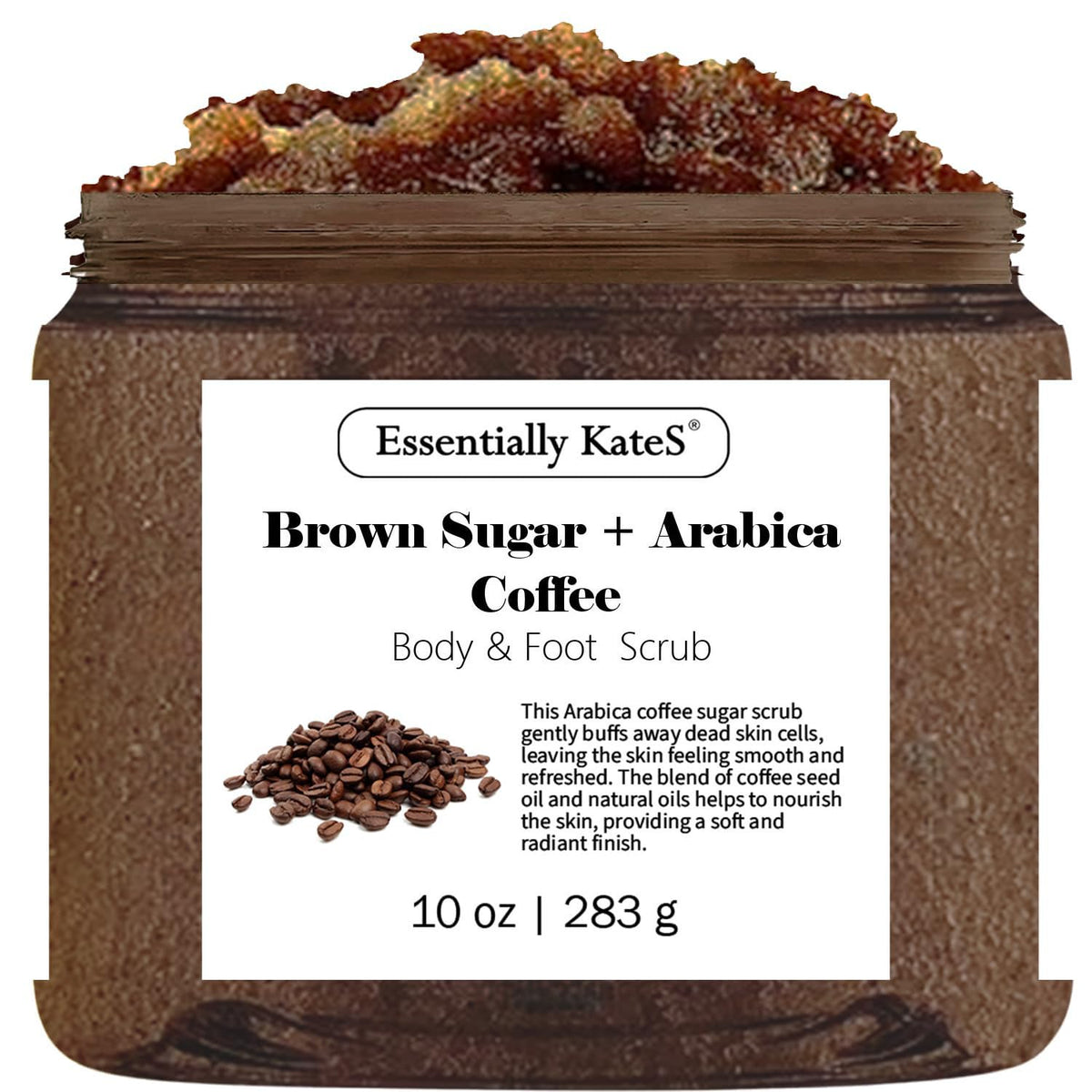 Essentially KateS front jar showing label and natural ingredients benefits