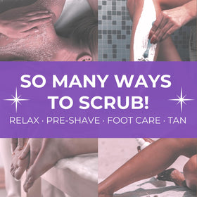 Essentially KateS scrub applied to feet for softening rough skin and pampering