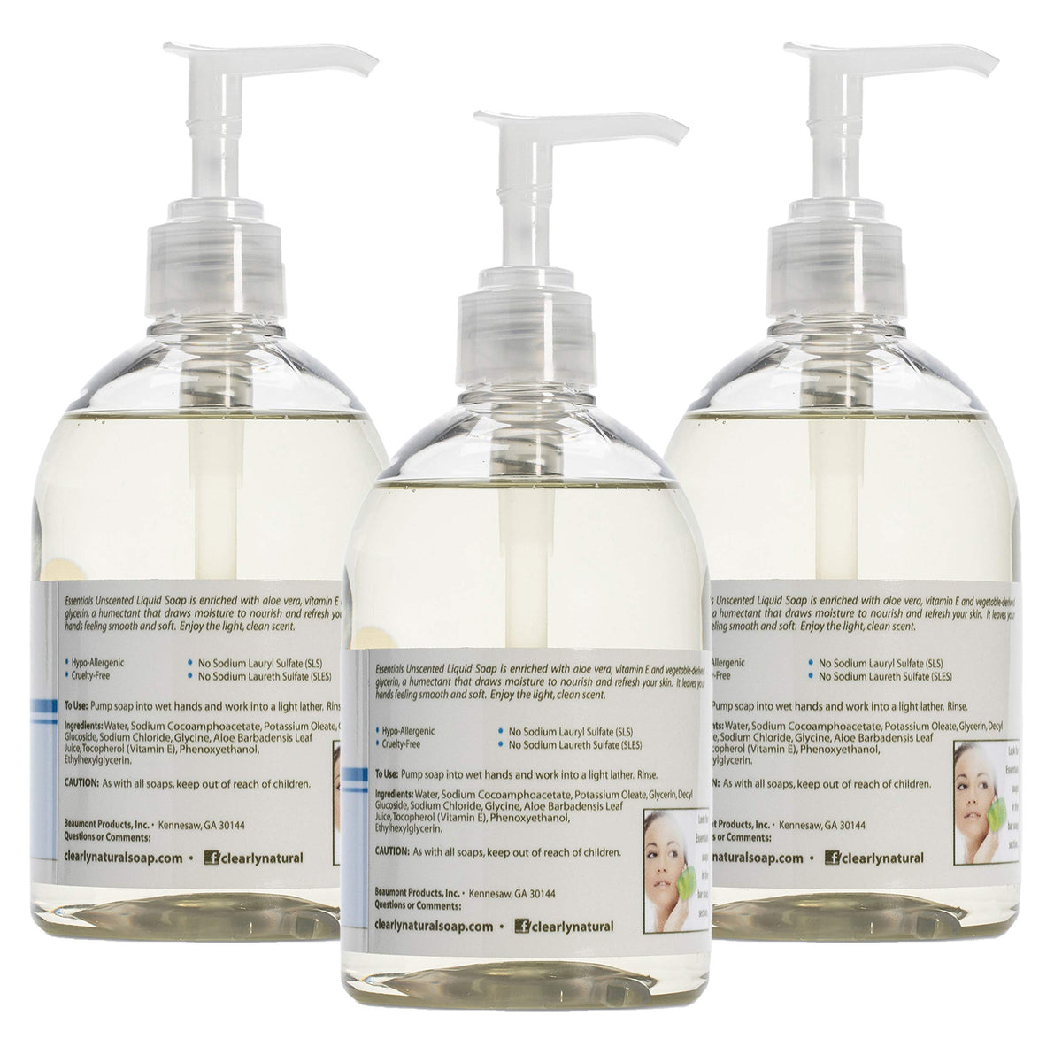 Essentials close-up of gel texture highlighting glycerin-rich moisturizing feel