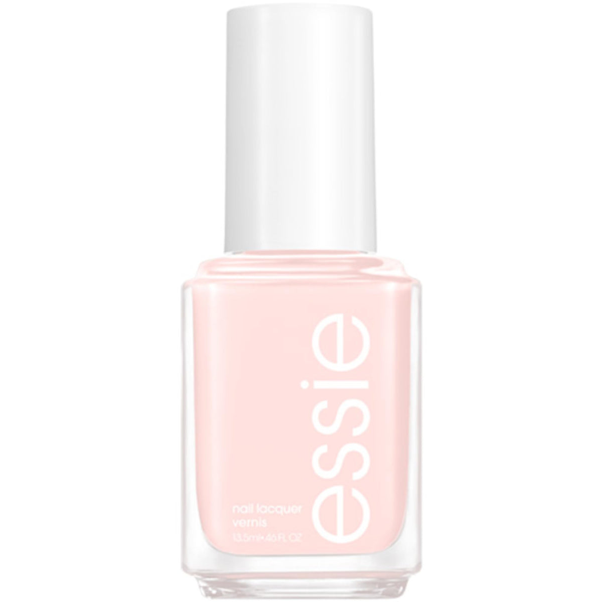 essie front packaging showing Ballet Slippers bottle and glossy finish benefit