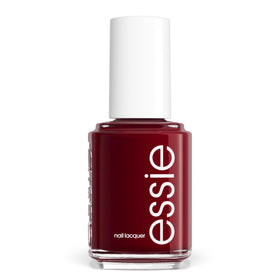 essie bottle front view showing deep berry color and glossy finish benefit