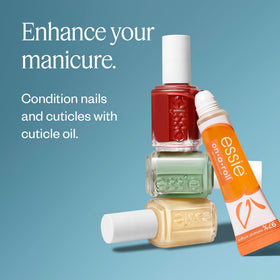 essie bottle with apricot cuticle oil showing improved manicure longevity