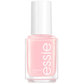 essie bottle front view showing glossy iridescent pink finish and salon-quality look