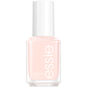 essie bottle front view showing pale pink polish and clean label for elegant nails