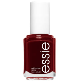 essie bottle front showing deep bordeaux color and glossy benefit