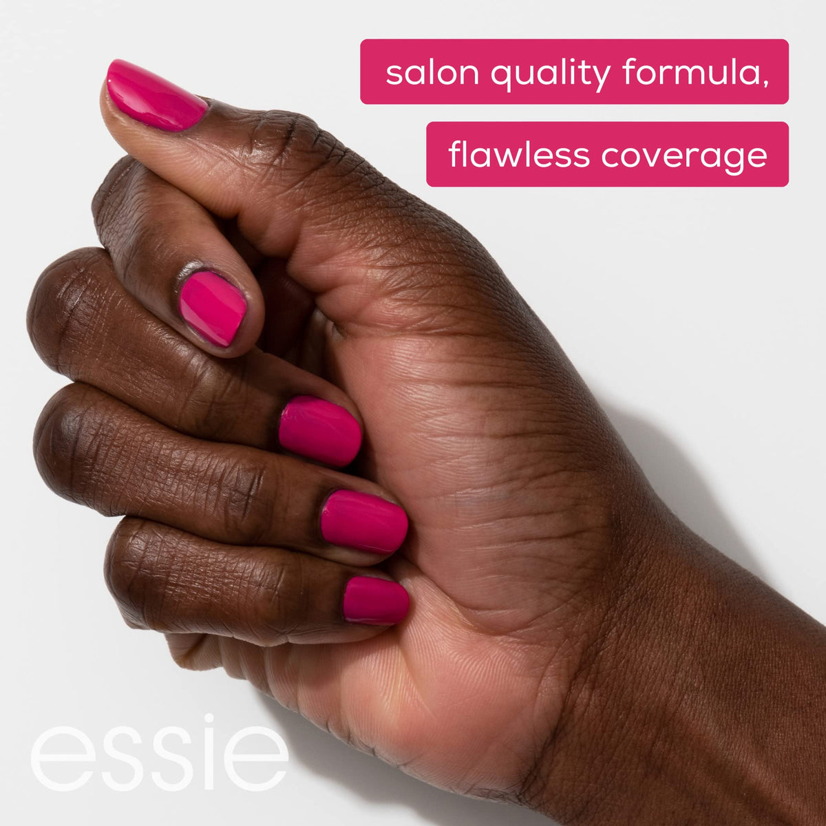essie cap and label detail showing brand clarity and precise dosing benefit