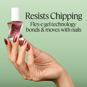 essie paired with Gel Couture top coat showing durable, glossy result
