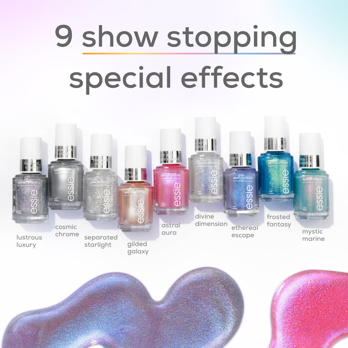 essie hand applying polish to nails illustrating user-friendly brush and quick at-home use