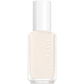 essie expressie Daily Grind front bottle view showing eggshell white color and quick-dry benefit