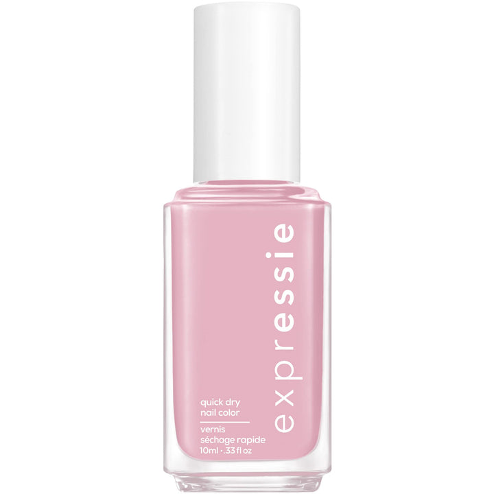 essie front packaging showing lilac purple polish and brand benefit quick drying