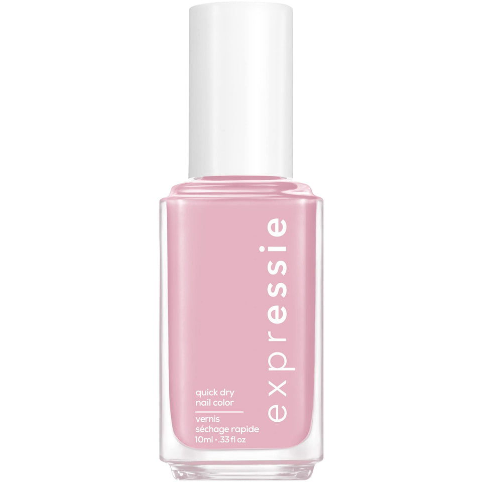 essie front packaging showing lilac purple polish and brand benefit quick drying