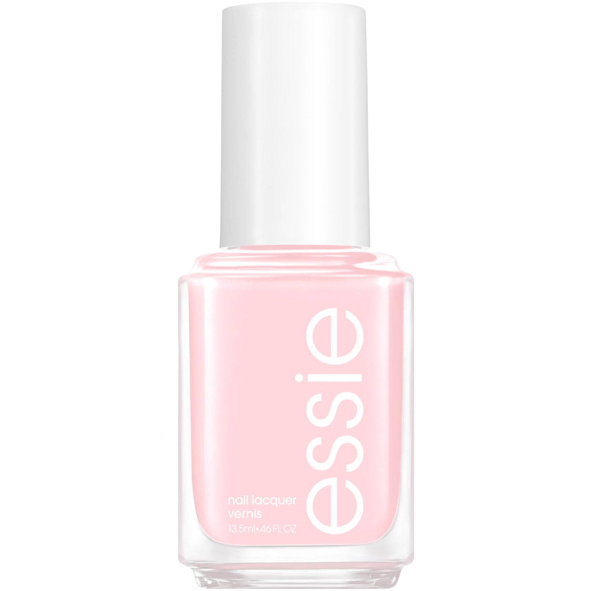 essie Fiji front bottle showing pastel pink color and glossy finish for true shade preview