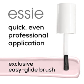 essie bottle cap and label close-up showing vegan 8-free formula