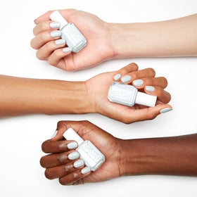 essie color swatch fan displaying true ice blue opacity and tone