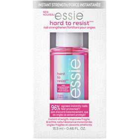 essie front bottle showing label and pink-tinted formula benefits
