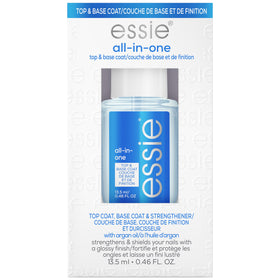essie bottle front view showing clear multitask coat and easy identification benefit