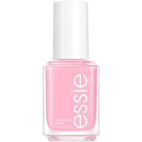 essie front packaging showing pastel pink bottle and glossy finish benefit