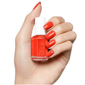 essie painted nails in use showing salon‑quality glossy finish and durability