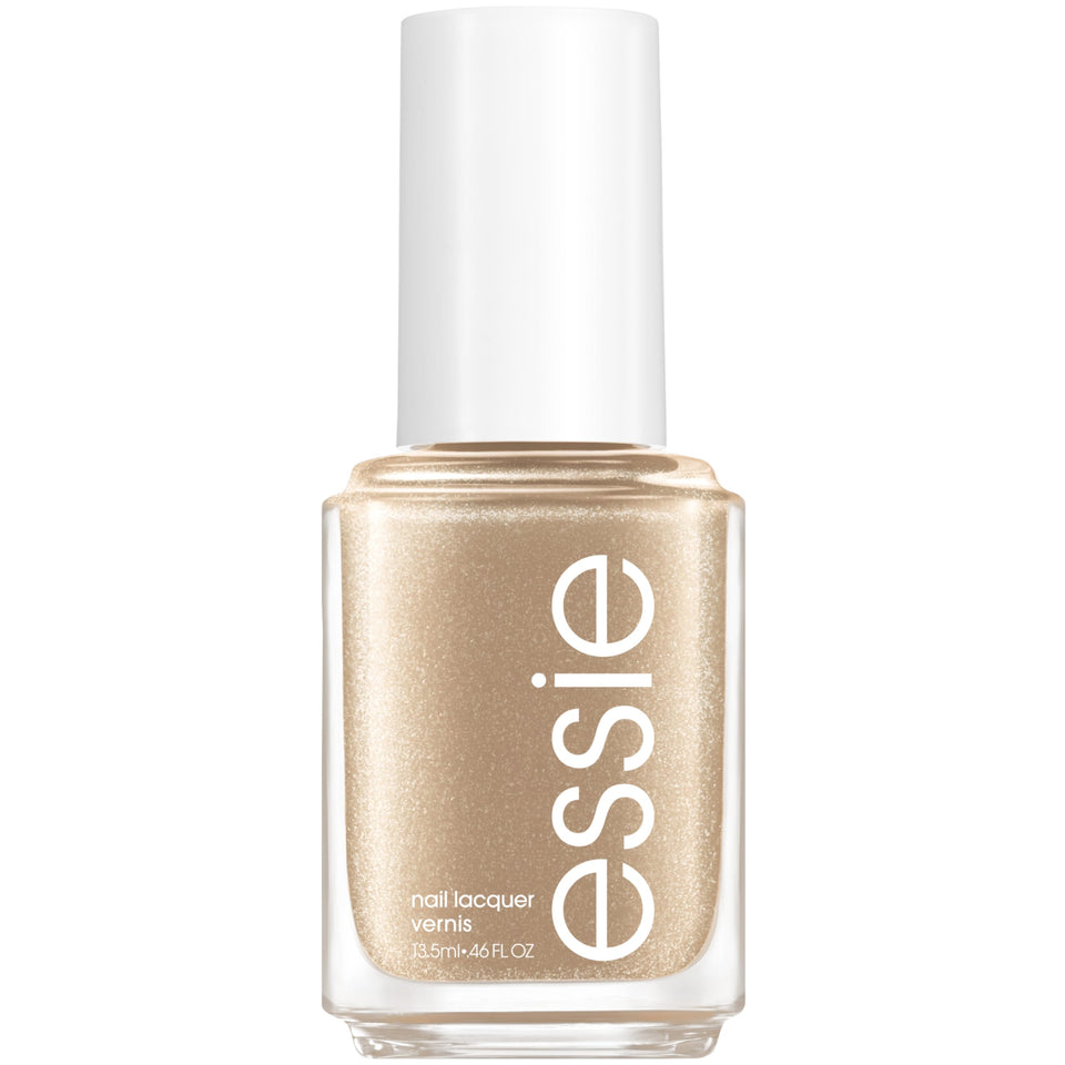 essie Good As Gold front bottle showing metallic gold polish and brand