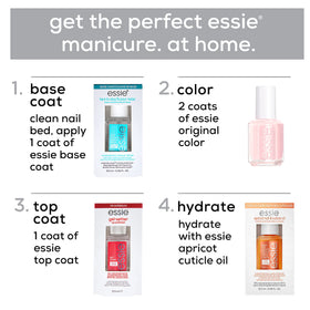 essie Good As Gold label close-up showing product name and formula details
